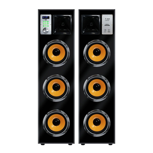 Nuevos Altavoces <span class=keywords><strong>Frontales</strong></span> Activos de Alta Potencia con Micrófono y Caja de Madera Colorida, Altavoces de Torre Activos - Product Image 6