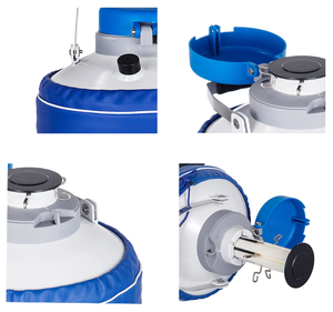 1L-10L Wadah Penyimpanan Cairan Semen Beku Sapi/Kambing Portabel YDS 6 Tangki Dewar <span class=keywords><strong>Nitrogen</strong></span> Cair Cryo - Product Image 4