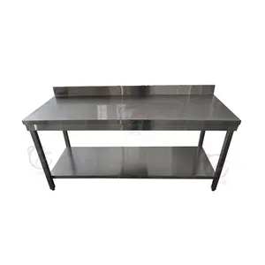 重型工业厨房设备商用不锈钢工作台，带可调支脚
