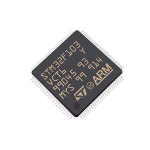 MCU STM32F ARM Cortex M3 RISC de 32 bits, 256 KB de memoria Flash, 2.5V/3.3V, 100 pines, LQFP en bandeja - Bandejas STM32F103VCT6 - Product Image 1