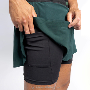 ชุดออกกำลังกายแบบ2 in <span class=keywords><strong>1</strong></span>สำหรับผู้ชายชุดออกกำลังกายแบบกำหนดเองสำหรับฤดูร้อน - Product Image 4