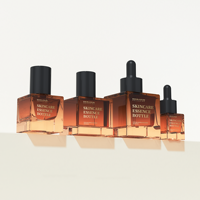 Nouvelles bouteilles en verre carrées pour soins de la peau avec logo personnalisé imprimé, 15 ml, 30 ml, 50 ml, flacon de sérum, flacon d'huile essentielle avec compte-gouttes