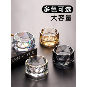 Cenicero de Cristal Creativo, Diseño Redondo de Lujo para Hogar, Oficina y Hotel - Product Image 3