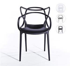 Cómodo de suministro de fábrica Silla de café de plástico Silla de pila de silla - Product Image 1