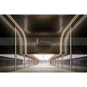 Embellecedores de azulejo de acero inoxidable para techo de metal dorado J153 AISI 304 para construcción de ingeniería - Product Image 5