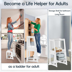 Hauteur réglable bois <span class=keywords><strong>pliable</strong></span> <span class=keywords><strong>Observation</strong></span> bambin escabeau enfants <span class=keywords><strong>tour</strong></span> d'apprentissage cuisine aide <span class=keywords><strong>tour</strong></span> - Product Image 3