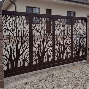 Ekoo Tùy Chỉnh Kim Loại Lan can Bảng Điều Chỉnh Thép Không Gỉ Đơn Lập Modular Kim Loại Riêng Tư Màn Hình Laser Cắt Nhôm Hàng Rào Riêng Tư - Product Image 2