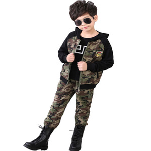 Pantaloni e top mimetici per bambini Set di abbigliamento per la moda - Product Image 4
