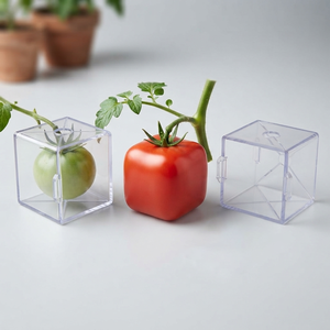 Stampo a forma di frutta per pomodori quadrati e <span class=keywords><strong>anguria</strong></span> triangolare, stampi in plastica ABS riutilizzabili, attrezzo da giardino, utilizzo in 3 fasi - Product Image 1