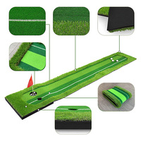 Tapis d'entraînement de golf d'intérieur PGK version améliorée en EVA, modèle PGK-C11, pour usage domestique/bureau, pour un ou deux joueurs