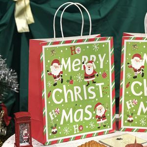 Meilleures ventes - Sacs shopping en papier kraft brun et blanc personnalisés, écologiques, petits sacs cadeaux de Noël avec logo, pour usage artisanal - Product Image 1