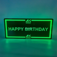 Letrero LED Personalizado para Servicio de Botellas VIP en Lounge Bar, Letrero Glorificador de Mensajes, Letrero para Club, Logotipo Personalizado, Letrero LED para Fiesta de Cumpleaños