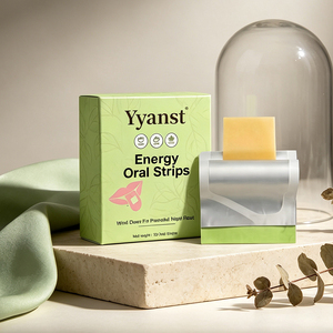 Tiras de bienestar energético oralmente disolubles de marca privada OEM para relajación nocturna y apoyo para un descanso tranquilo, 30 sobres - Product Image 4