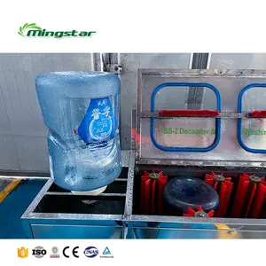 Hot sale Semi-automatic Manual Type 5 gallon plastic glass bucket water bottle de-capping washing machine