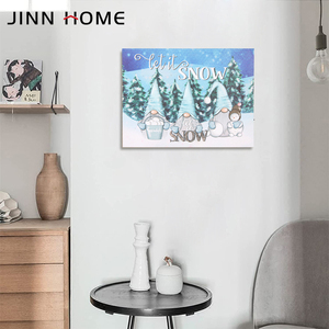 Cadre en bois imprimé UV Art mural Aquarelle <span class=keywords><strong>Paysage</strong></span> <span class=keywords><strong>d</strong></span>'<span class=keywords><strong>hiver</strong></span> Éclairage Impressions sur toile pour la <span class=keywords><strong>d</strong></span>écoration intérieure avec <span class=keywords><strong>photos</strong></span> personnelles - Product Image 6