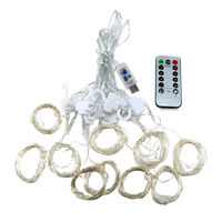 3x3M/2M/1M avec 300/200/100 led, 8 modes de décoration de fenêtre, rideau lumineux suspendu