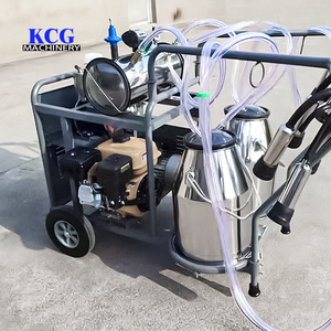 Nouvelle machine à traire mobile d'<span class=keywords><strong>occasion</strong></span> avec pompe à vide simple à double baril pour une utilisation agricole à domicile avec des pièces <span class=keywords><strong>de</strong></span> rechange essentielles pour moteur - Product Image 5