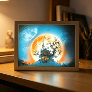Vente directe usine : Tableau lumineux LED avec cadre pour décoration intérieure, Ornement d'Halloween - Product Image 4