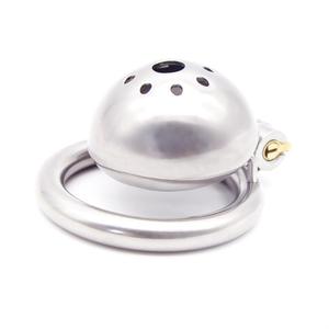 MOGlovers-Cage de Chasteté en Acier Inoxydable pour Homme, Super Mini Esclave, Anneau de Pénis, avec Serrure, Sex Toys, <span class=keywords><strong>BD</strong></span> - Product Image 4