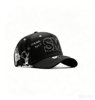 Gorra Trucker Maximalista con Logotipo Bordado Personalizado, Bordado 3D en Relieve, Parches de Fieltro con Sonrisa, Gorras Snapback de Estilo Urbano Ironic