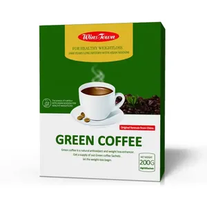 Polvo de café verde de dieta delgada, adelgazamiento Natural, pérdida de peso, café instantáneo, polvo de repuesto para comida, café de Control de peso