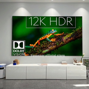 Alr Clr Đen Kim Cương Mỏng Khung Màn Hình Máy Chiếu Môi Trường Xung Quanh Ức Áp Ánh Sáng Màn Hình Chiếu Cho Dài Ném Máy Chiếu 3D 8K - Product Image 2