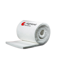 Couverture isolante en fibre céramique de qualité standard Highland 1050 ° C pour les boucliers thermiques et l'isolation des équipements, polyvalent