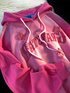 <span class=keywords><strong>Felpa</strong></span> con cappuccio da <span class=keywords><strong>donna</strong></span> <span class=keywords><strong>donna</strong></span> con ricamo over-size personalizzato e taglie forti produttori di felpe per abiti personalizzati - Product Image 5