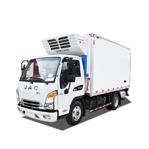 Jac new or used automatic freezer truck 4x2 small refrigerator truck refrigerated container truck for sale