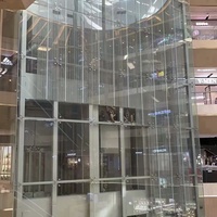 Écran publicitaire intérieur mural à LED transparente HD couleur pleine, nouvelle conception, tactile, compatible SDK, indice de protection IP65