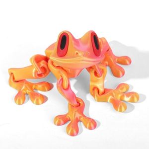 Nouveauté 2025 : Modèle de grenouille 3D imprimé, grenouille magnétique personnalisée pour réfrigérateur, jouet à articulations mobiles, ornements d'animaux mignons, cadeaux fantaisie - Product Image 6