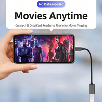 Câble adaptateur 2-en-1 USB-C PD 3.0 avec port de charge et prise audio auxiliaire, charge rapide 60W (2 ports - Gris)
