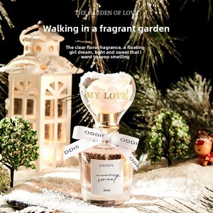 ของขวัญวันวาเลนไทน์ ขวดแก้วรูปหัวใจ น้ำหอมผู้หญิง 50 มล. กลิ่นหอมติดทนนาน กลิ่นดอกไม้ น้ำหอมสำหรับผู้หญิง - Product Image 2