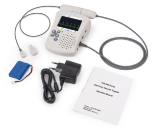 Doppler vasculaire portable à main, sonde 8 MHz, mesureur de vitesse du flux sanguin, détecteur de flux sanguin, médical pour hôpital, pour vétérinaire - Product Image 3