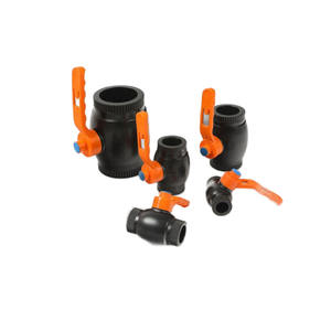 Raccords de tuyauterie en HDPE personnalisés Vanne à boisseau sphérique-Noyau renforcé en acier Vanne de connexion thermofusible Vanne à boisseau sphérique en PVC Vanne d'eau en PVC - Product Image 4