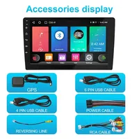Écran tactile Gps + ml + bt + radio + aux + swc 7 9 10.1 pouces Android Car Audio Universal 2 Din Radio Fm Gps Navigation Player