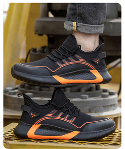 2025 Luxe Heren Echt Lederen Sportveiligheidsschoenen Zomer/Winter Staalteen Mesh Binnenzool Antislip Kantoor Bouw/Fabriek - Product Image 4