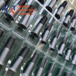 براغي/مسامير سيراميك كربيد السيليكون مخصصة حسب الطلب |   مثبتات عالية القوة من كربيد السيليكون للمعدات شبه الموصلة وذات درجات الحرارة العالية - Product Image 2