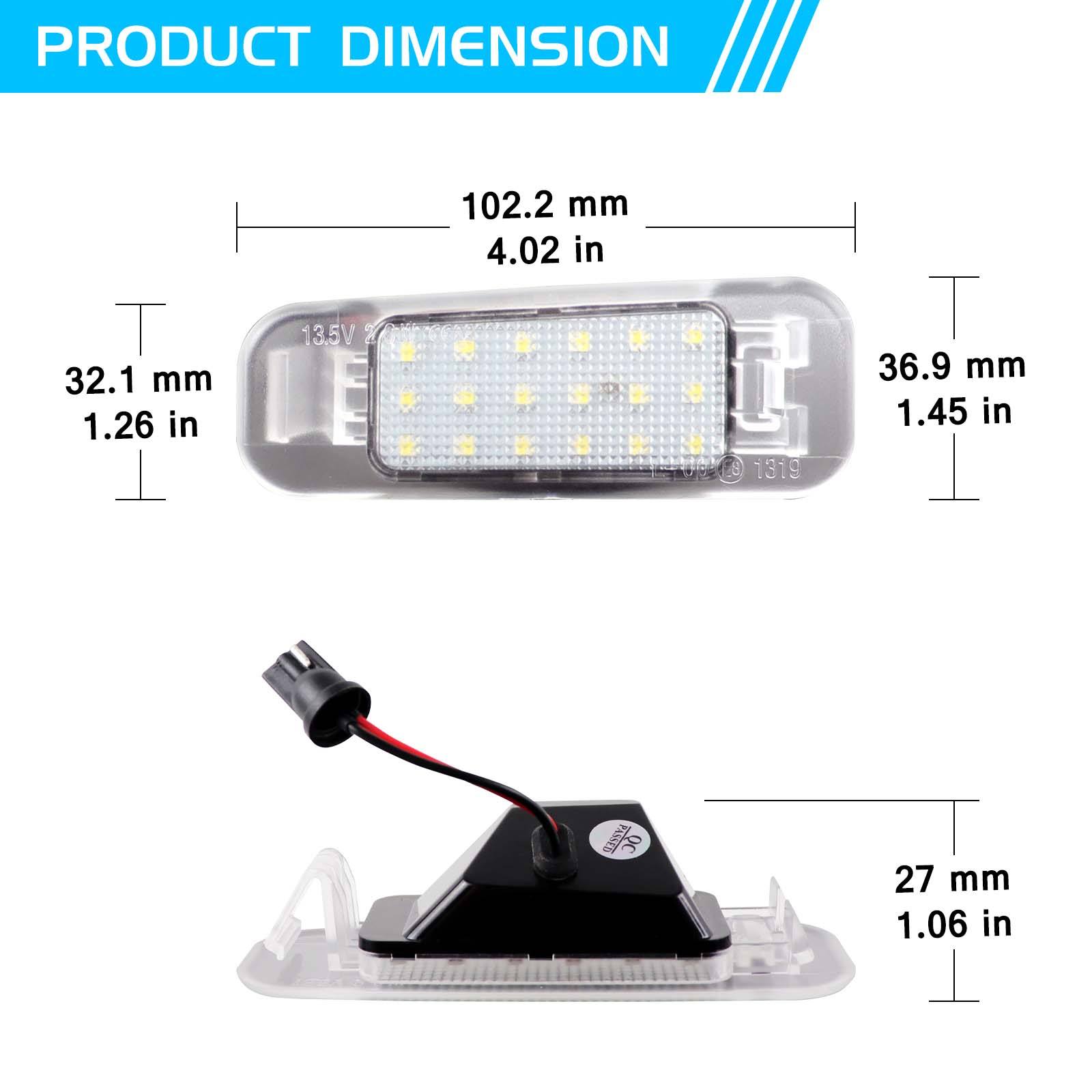 Best Selling Car Rear Lamp LED License Number Plate Lights for
