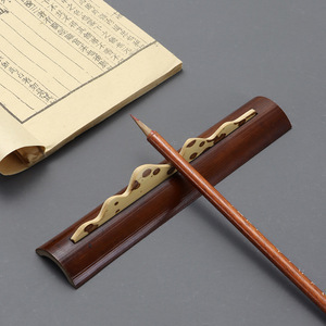 Juego de accesorios de té de bambú de estilo chino, soporte para cuchara, soporte para palillos, herramientas para la ceremonia del té hechas a mano, ecológicas, origen Zhejiang - Product Image 3
