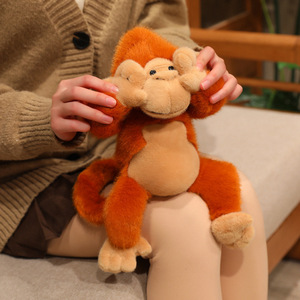 Figurina di Scimmia Dorata della Foresta Pluviale Simulata, Orangutan, Peluche Animale della Foresta, Regalo all'Ingrosso per Zoo - Product Image 5