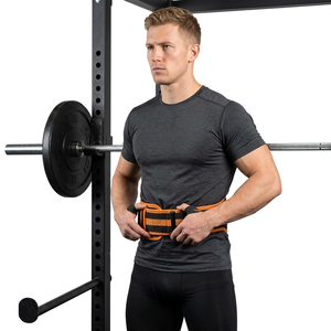 Unisex High Quality Neoprene Weightlifting <b>Belt</b> Leather Back Support Non-Slip Breathable Advanced Protection Workout Buckle - Product Image 1