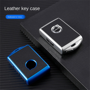 Housse de <span class=keywords><strong>clé</strong></span> de voiture, étui en TPU, étui en cuir, accessoires <span class=keywords><strong>porte</strong></span>-clés pour <span class=keywords><strong>Volvo</strong></span> A XC60 XC90 2022s60 s90 1 - Product Image 4