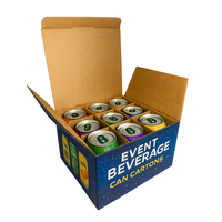 Caja de Envío de Cartón Corrugado Reciclado con Recubrimiento UV, Ecológica y Sostenible, para Bebidas, Marca DTC, Embalaje para Comercio Electrónico
