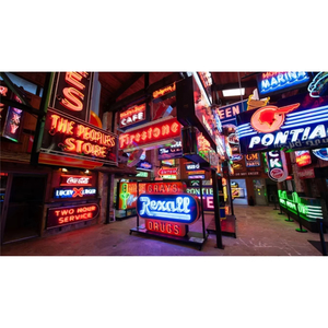 Logo personalizzato Vintage al Neon di vetro <span class=keywords><strong>LED</strong></span> segno per la decorazione della parete del negozio di affari per negozi di Taxi auto <span class=keywords><strong>aziende</strong></span> - Product Image 1