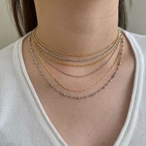 Collar de Cadena Fina de Plata de Ley 925 con Diseño Clásico y Elegante para Mujer, Ideal para Uso Diario - Product Image 2