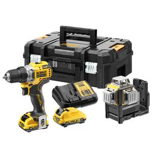 Kit de Taladro Inalámbrico DeWalt de 20V Max con Batería de Iones de Litio, Cargador y Estuche - Product Image 1