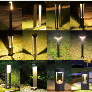 <b>Solar</b> LED Lawn <b>Light</b> Black Aluminum IP65 Water-Resistant Garden Lamp <b>Post</b> Motion Sensor 5000K Daylight 30000 Hours Lifespan - Product Image 4