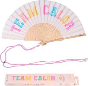 Éventail pliant personnalisable en bambou vintage de 23 cm, peint à la main, art populaire, publicitaire, vierge, écologique, pour le Nouvel An chinois - Product Image 4