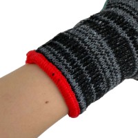 Gants de sécurité en latex froissé enduits de latex, doublure en coton, résistants à l'abrasion pour les machines